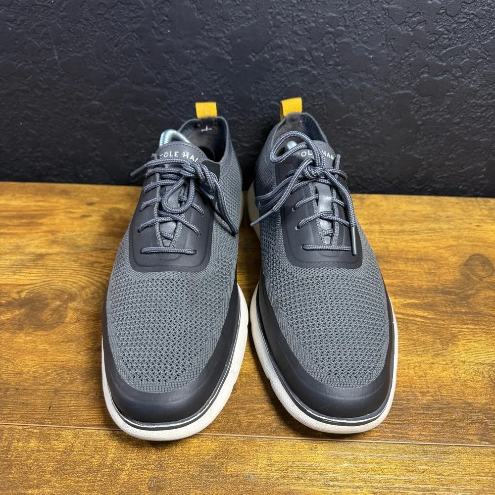 Cole Haan Zerogrand Omni C35373 Grey Knit Oxford Sneakers Mens 10M